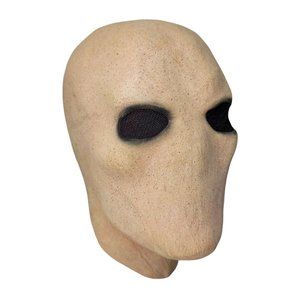 adult slender man rubber mask terrifying halloween beautifully painted mask.